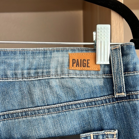 NWT PAIGE Jimmy Jimmy Crop Distressed Jeans Size 28 - Picture 7 of 8
